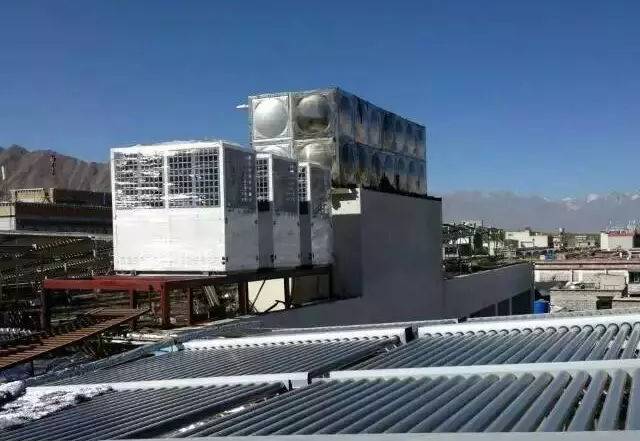 熱冠空氣能西藏熱水工程完美驗收